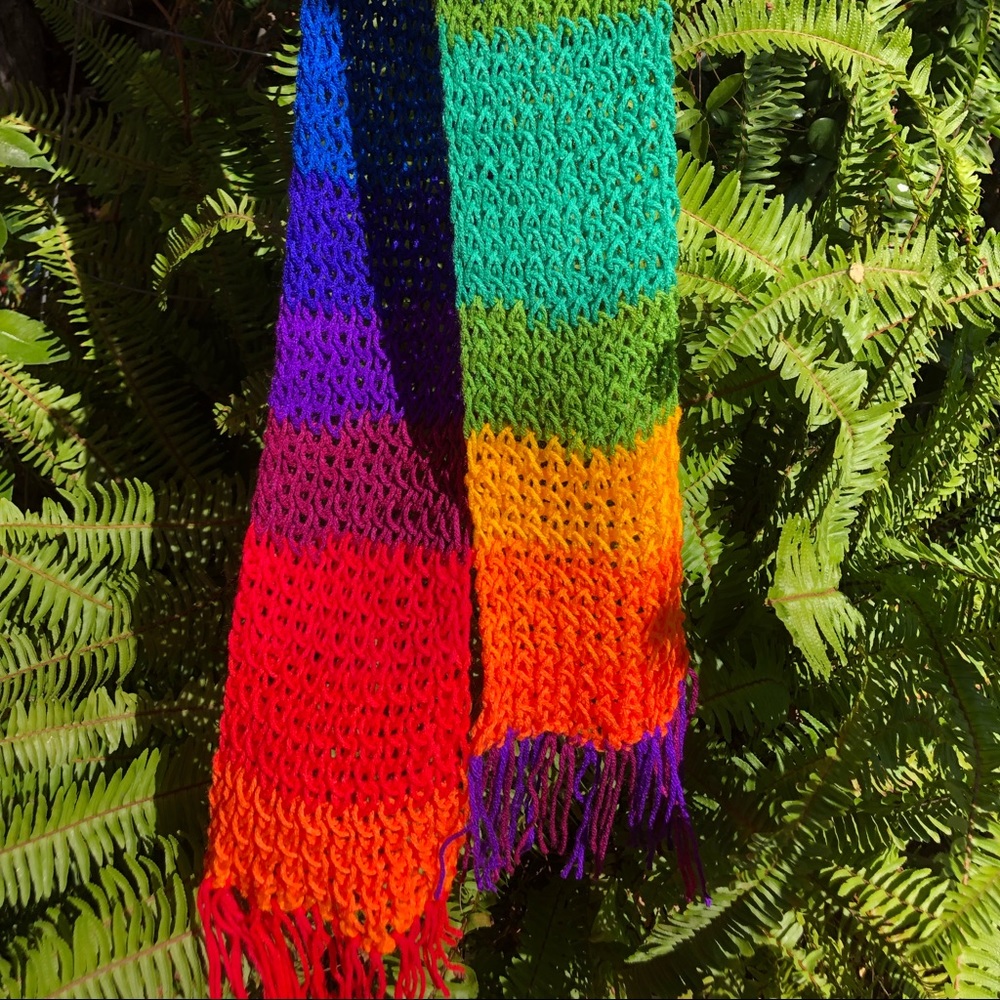Rainbow scarf
